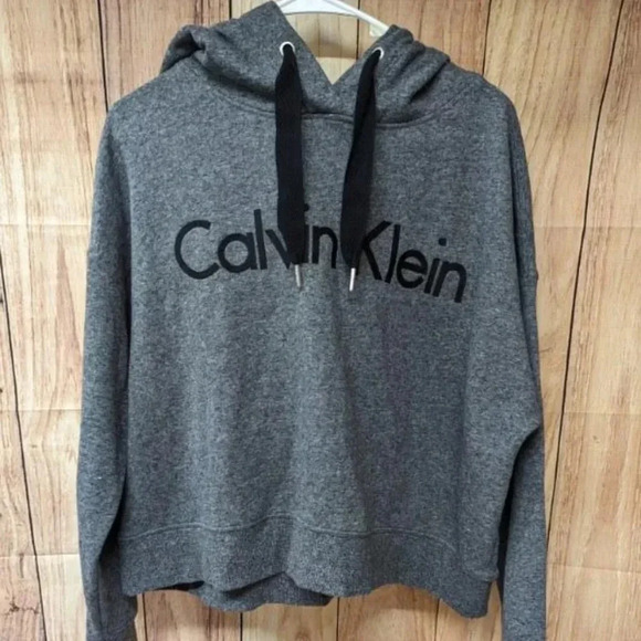 Calvin Klein performance cropped Hoodie‎ size L - Picture 1 of 8
